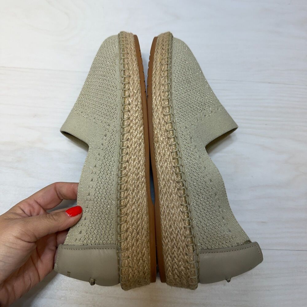Cole Haan Cloudfeel Stitchlite Espadrille Loafers Women's Size 10 Beige Slip On - Picture 2 of 9